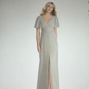 NWT Social fall, link, sheer crêpe dress.   Size 16